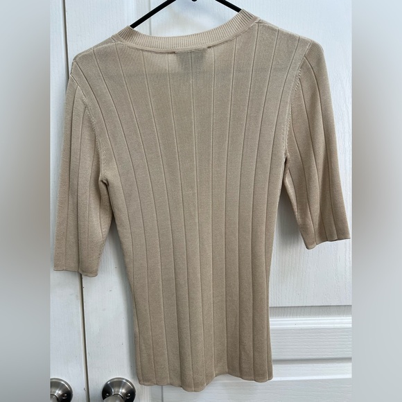 St John Elbow ribbed Knit Henley - Picture 4 of 6